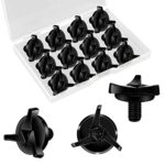 12 Pièces Vis de Casque Moto, Vis de Visière de Casque de Moto Vis pour Visière de Casque Accessoires pour Casque de Moto (Noir)