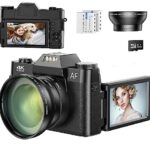 4K Appareil Photo 48MP avec Grand Angle & Carte SD De 32G, Appareil Photo Numérique Compact avec Zoom Numérique 16x, Mini Appareil Photo pour La Photographie, pour Adolescents Et Adultes Débutants