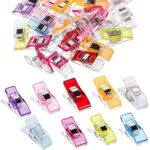 50 PCS Pinces à Coudre, Pince Couture Clip Multifonctionnelles, Pinces de Bricolage pour la Couture, la Fixation de Tissu (Couleurs Assorties)