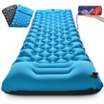 AKSOUL Matelas Pneumatique De Camping Auto-Gonflant: Grand Matelas Gonflable Extérieur Ultra-Léger Épais, Auto-Gonflable Matelas D'Isolation Thermique Pliable pour Tente Trekking Plage