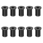 ANCLLO 10 pièces M5 écrous de carénage Attaches Pare-Brise Accessoires de Moto vis pièces en Caoutchouc et en Acier écrous de Pare-Brise