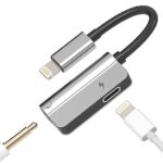 Adaptateur Ecouteur Prise Jack iPhone(2en1)Certifié Apple MFI Lightning vers 3.5 mm Cable Chargeur Casque Accessoire pour 14 13 12 11 Pro Max 7 8 Plus X Se Xs Ipad Air Câble Voiture Aux Audio Écouteur