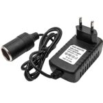 Adaptateur Prise Allume-Cigare 12V 2A, Convertisseur Adaptateur AC/DC pour système de Navigation, convertisseur de Courant, convertisseur de