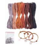 AlicerLot de 107 cordons en cuir synthétique de 2,6 mm pour collier d'animal de compagnie, fabrication de bijoux faits à la main (107 pièces)