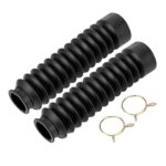 Amortisseur Protecteur Cache-poussière En Caoutchouc Moto Couverture de Fourche avant Dirt Noir Moto Accessoires Pièces