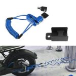 Antivol Bloque Disque Antivol Moto Bloque Disque Cadenas Frein Bloque Disque Moto Cadenas Antivol Bloc Disc de Frein Universel Sécurité Moto Antivol Cadenas Moto Antivol avec 1.2m Câble Rappel
