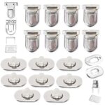 Anyasen Fermoir Sac Attache Cartable 16 Sets Fermoir à Pression Attache Bouton Boucle Sac à Main fermoirs pour Porte-Monnaie Twist Turn Lock Fermoirs Verrouillage pour Sac à Dos Sac Valise Création