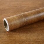 Autocollant de Meubles de revêtement d'étagère de Papier d'aspect Bois de Vinyle Auto-adhésif pour des étagères d'armoires de Cuisine décalque de Murs de Bureau de Table 40CMX3M