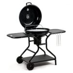 BBQ-Toro Barbecue sphérique de Ø 57 cm avec plateau et support de grille - Surface de cuisson de Ø 54,5 cm - Barbecue sphérique au charbon de bois - Barbecue au charbon de bois rond avec couvercle