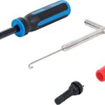 BGS 8766 - Ensemble d'outils rétractables à valve de pneu, Multicolore, 4 pièces