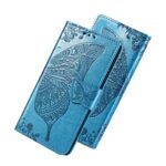 BRAND SET Coque pour OnePlus Nord CE 3 Lite 5G Etui Portefeuille Flip Magnétique Rétro Pattern Design Case OnePlus Nord CE 3 Lite 5G Antichoc Housse de Protection pour OnePlus Nord CE 3 Lite 5G-Bleu