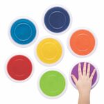 Baker Ross AT712 Tampons à peinture arc-en-ciel Jumbo - Loisirs créatifs à thème pour enfants (Paquet de 7)