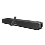 Barre de Son 2.1 en Bois pour TV Barre de Son MEREDO 150W avec subwoofer intégré avec HDMI Arc, Optique, AUX, Bluetooth, 5 Modes, Basses Profondes pour Home cinéma - 71cm