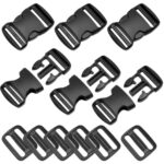Boucles en Plastique à Déclenchement Latéral et Tri-Glide Curseur de Sangle, Buckles Clips and Tri-Glide Slides, Flat Side Release Buckles
