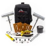 Boulder Tools Kit Compact de Réparation de Pneu avec Pochette de Rangement - Kit de Prise de Pneus Universel Robuste, se Range Facilement à l'intérieur de Votre UTV, ATV, Camion, Moto