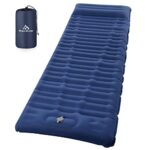 Brace Master Matelas de Camping, Ultraléger Matelas Gonflable Imperméable avec Oreiller, Matelas Autogonflant Camping pour Randonnée, Voyage, Plage, Bleu