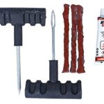 CARALL Kit de réparation de pneus de Moto, de Voiture et de vélo, Outils de réparation de pneus, pour la réparation de crevaisons