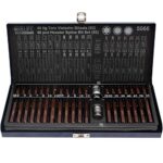 CCLIFE 40pcs Jeu d'embouts douille torx S2,XZN M5 M6 M8 M10 M12,hexagonal H4-H12/spline T20-T55 avec Adaptateur 1/2