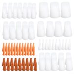 CNANRNANC Lot de 100 bouchons de masquage à haute température en silicone avec revêtement en poudre, kit de système de masquage pour la maison, parfait pour le revêtement en poudre, les fournitures de