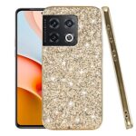 Compatible avec Coque OnePlus 10 Pro, étui OnePlus 10 Pro Silicone, Glitte Protection Antichoc Case Slim Rose Protection Accessoires (Or)