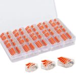 Connecteurs Electriques de 50 Pièces, Borne de Connexion Rapide de Fil, 3 Types, 2,3 et 5 Entrées