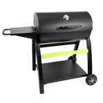 Cook'in garden - Barbecue au Charbon de Bois Tonino 70 - Grill et Plancha - Cuve Bbq en Acier et Surface de Cuisson en Fonte Émaillée - Grande Taille - Couvercle & Thermomètre - Jardin