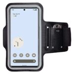 CoverKingz Brassard de Sport pour Google Pixel 7 - Brassard pour Smartphone, Accessoire de Sport avec Poche pour Les clés Pixel 7 - Accessoire Sport, Brassard téléphone Portable Noir