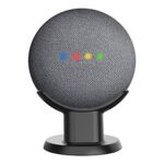 Cozycase Support Table et Bureau pour Google Home Mini, Nest Mini - Support de Montage de Bureau, Etui de sécurité Compact dans la Cuisine, la Salle de Bain et la Chambre à Coucher (Noir)