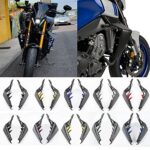 Déflecteurs d'ailes de carénage à ailettes Fixes pour Moto Down Force Naked Spoilers pour Y. amaha MT09 MT 09 MT-09 SP 2021 2022 2023 Pièces d'accessoires de Moto (Noir Mat avec Bleu)