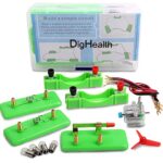 DigHealth Circuit Électrique Kit, Jouets Éducation, Kit Scientifique de Physique, Jouets Apprentissage Électrique avec Moteur et Ampoule pour Débutant