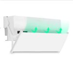 Doogdoog Air Climatiseur déflecteur d'air conditionné rétractable Déflecteur de 180 degrés (Blanc)
