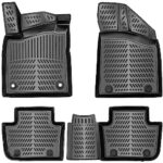 ELMASLINE Lot de tapis en caoutchouc 3D pour MG4 électrique à partir de 2022 (MG 4) | Bord haut | Accessoires | Tapis de sol