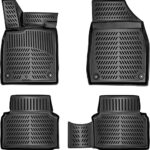 ELMASLINE Tapis en caoutchouc 3D pour Megane E-TECH à partir de 2022 électrique | Bord haut | Tapis de sol | Accessoires