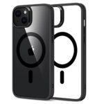 ESR Coque Magnétique pour iPhone 14/iPhone 13, Compatible avec MagSafe, Hybrid Coque pour iPhone 14/13 avec HaloLock, Protection Antichoc Militaire, Dos Anti Rayures, Noir Transparent