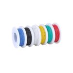 Fil électrique de 28 AWG, kit de fil de couleur Fil de silicone flexible de calibre 28 (6 bobines de 13 mètres de couleur différente) Résistance à haute température de fil isolé de 300V