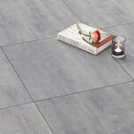 FunStick 30X30CM 15 Dalles Sol PVC Auto-adhésives Carreaux de Ciment Gris Autocollant pour Carrelage Sol Gris Effet Béton Revêtement de Sol Adhésif pour Salle de Bain Salon Étanche Film Adhésif Gris