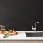 FunStick Dalle PVC Adhesive Sol Noir Mat 30X60CM 5 Dalles Carrelage Autocollant Mural Cuisine Noir Revêtement de Sol Intérieur Carrelage Adhesif Mural Salle de Bain Salon Noir Mat Sol PVC Buanderie