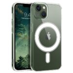 GaoBao Coque Magnétique pour iPhone 13 Mini Compatible avec MagSafe, Étui de Téléphone Antichoc, Coque de Protection Anti-Rayures Transparente, pour iPhone 13 Mini 5.4