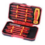 Geevorks Trousse Tournevis Electricien 13pcs 1000V Tournevis Isolés Set avec Outils de Réparation