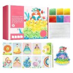 HRKVSK Poke Art DIY Toys, Jouets de Bricolage Art de Poke,Childhood Infinite Dream Hand-Painted,Habillage de Princesse Peinture pour Enfants Bricolage à La Main pour La Peinture à La Main des Enfants