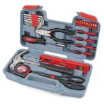 Hi-Spec - Malette Outils 39 Pièces - Boite à Outils Complete avec Tournevis, Marteau, Pince et Niveau pour Bricolage et Dépannage