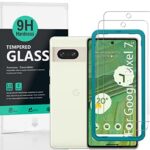 Ibywind Protecteur d'écran pour Google Pixel 7 5G(6,3 pouces),avec 2 pièces en verre trempé ，pas de bulles，Lecteur d'empreintes digitales, facile à installer