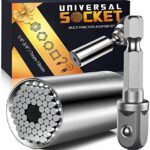 Idee Cadeau Homme Douille Universelle - Cadeau Papa Anniversaire Original Gadget Insolite Utile Douille Universelle 7-19 mm Bricolage Outillage Cadeau Noel Homme Papy Pere Mari Personnalisé