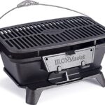 Ironmaster C-2020 Barbecue Fonte Charbon de Bois Portable, Surface de la Grille de Cuisson 42 x 26 cm, Barbecues à Charbon pour Table, Balcon, Voyage, Camping, 4-6 Personnes