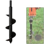 Jardin Foreuse, Tige hexagonale Acier Inoxydable, Tariere Thermique, Creuser des Trous Cultiver en Profondeur, Outil de Plantation Pratique pour Fleur Planter des Arbres Arbustes (Dia: 8cm L: 30cm)
