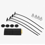 Kit de montage universel pour ventilateur électrique,Kit de montage de ventilateur de refroidissement de voiture Sangles de serrage,Pieds de montage pour ventilateur,Accessoires de montage