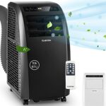 Klarstein Climatiseur Mobile Silencieux, 4 en 1, Mode Nuit, Déshumidificateur, Ventilateur, Mini Climatisation à Faible Conso, Evacuation, Clim Portable, Puissante, 10000 BTU