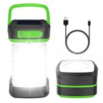 Lampe Solaire Camping,Lampe camping rechargeable,lampe camping Pliable,Lanterne Camping LED,3 Modes d'éclairage,8H+,Eclairage Etanche IP65, Charge Port USB,pour Camping,Bivouac,Pêche,Randonnée,Urgence