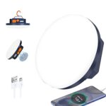 Lanterne de Camping Portable 5600mAh Power Bank, 1500LM Tente Lampe Rechargeable,IP65 Résistant à l'eau LED Lampe Camping, Travaux, Chasse, Pêche, Randonnée,Urgence, Panne