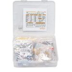 Lot de 1635 pièces de composants électroniques, diodes LED classifiées, résistances de 30 valeurs, paquets de condensateurs électrolytiques, condensateurs en céramique, diodes ordinaires